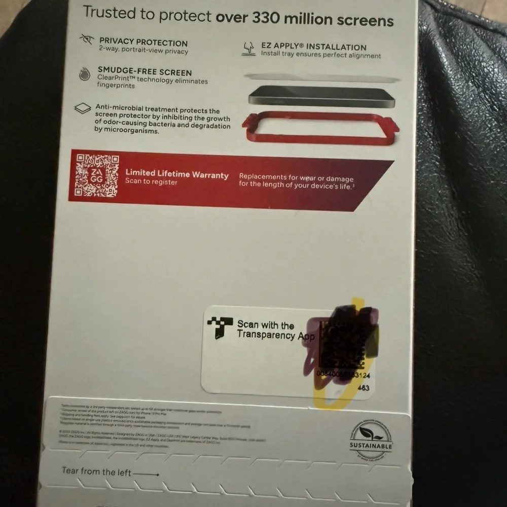 Black Tempered Glass Screen Protector for Smartphones